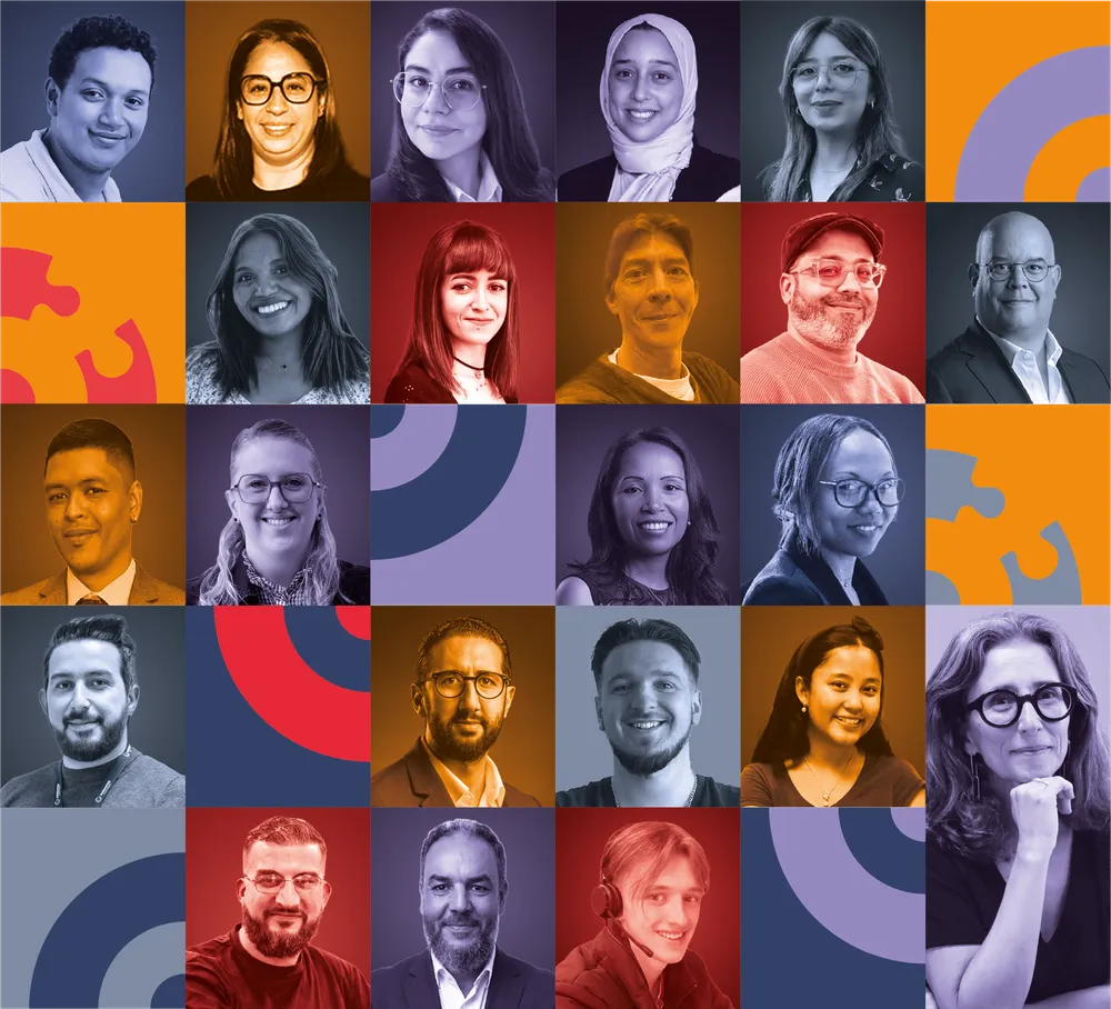 Portraits des collaboratrices et collaborateurs Outsourcia